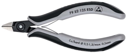 Knipex-Werk Präzisons-Seitenschneider ESD,125mm 79 52 125 ESD