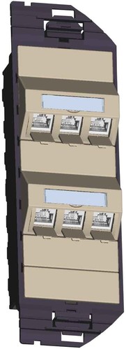 Metz Connect Anschlußdose E-DAT subw 6x8(8)GB3 1309310601-E