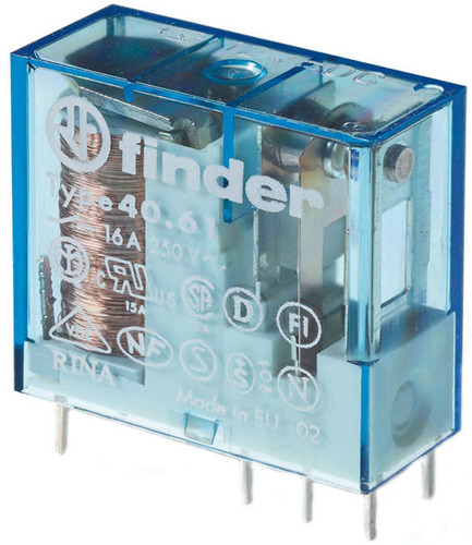 Finder Relais 1W, 16A 40.61.7.018.0000 Finder Relais 1W, 16A 40.61.7.018.0000