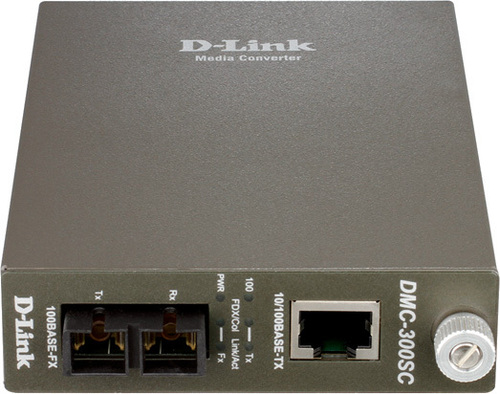 DLink Deutschland FastEthernet Konverter 10/100 Mbit/s DMC-300SC/E