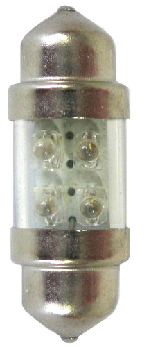 Scharnberger+Hasenbein Autolampe 4 LED SV8,5 12V weiß 11x30mm 81192
