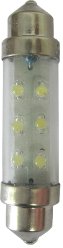 Scharnberger+Hasenbein Autolampe 6 LED SV8,5 12V weiß 11x43mm 81203