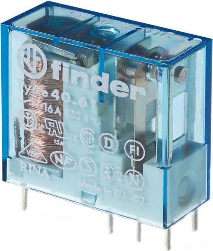 Finder Relais 1W, 16A 40.61.9.012.0003 Finder Relais 1W, 16A 40.61.9.012.0003