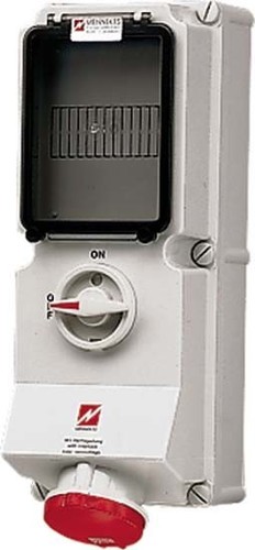 Mennekes Wanddose DUO 32A,5p,6h,400V,IP44 5618A