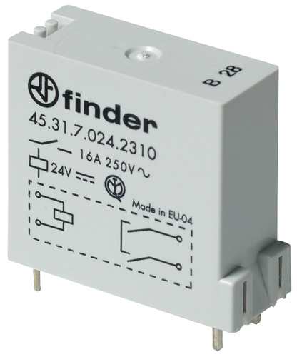 Finder Relais 1S, 16A 45.31.7.024.0310