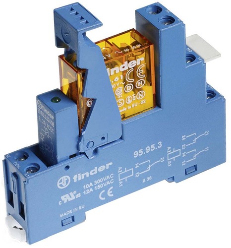 Finder Koppelrelais 2W, 8A, 230VAC 49.52.8.230.5061