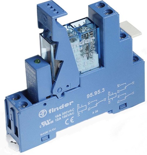Finder Koppelrelais 2W, 10A 49.62.9.024.0052
