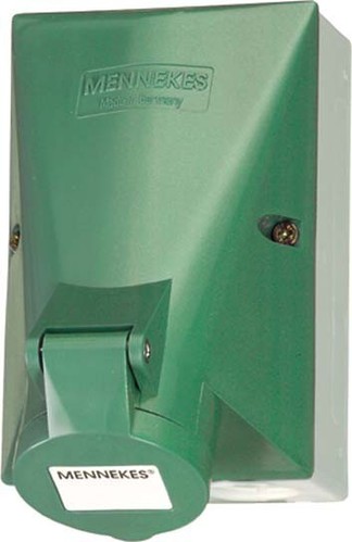 Mennekes Wanddose 32A,3p,4h,50V,IP44 599