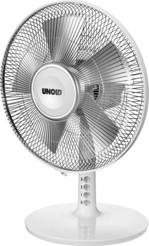 Unold Tischventilator Silverline 30cm 86815 weiß/si