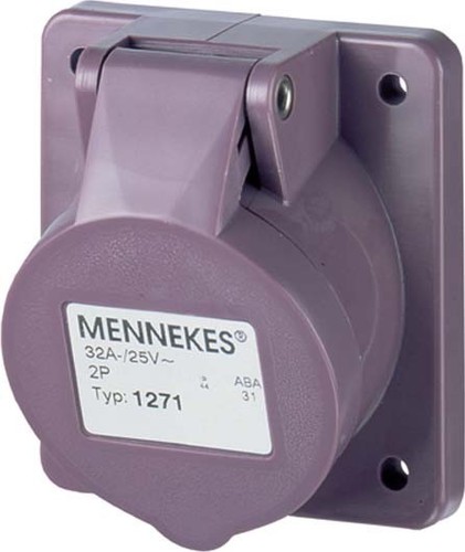 Mennekes Anbaudose 32A,2p,25V,IP44 1271