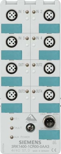 Siemens Dig.Industr. AS-I Kompaktmodul 4E/4A, 4x1 Ein 3RK1400-1CR00-0AA3