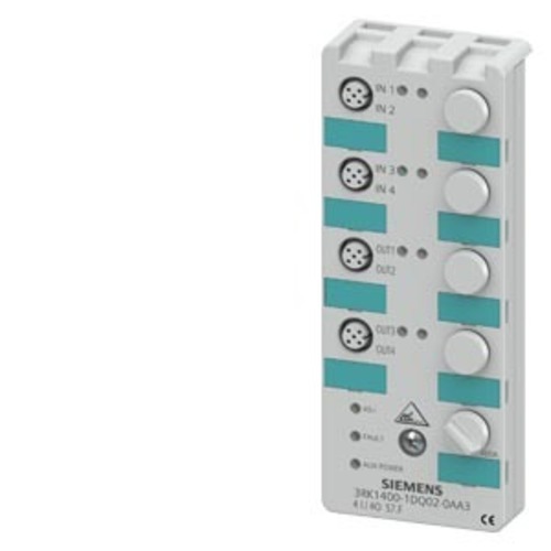 Siemens Dig.Industr. AS-I Kompaktmodul 4E/4A, IP67 3RK1400-1DQ02-0AA3 Siemens Dig.Industr. AS-I Kompaktmodul 4E/4A, IP67 3RK1400-1DQ02-0AA3
