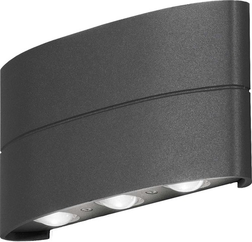 Gnosjö Konstsmide AL LED-Wandleuchte anthrazit, aluminium 7853-370