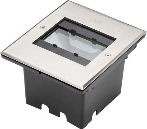 Gnosjö Konstsmide AL LED-Bodeneinbaustrahler grau, edelstahl 7962-310