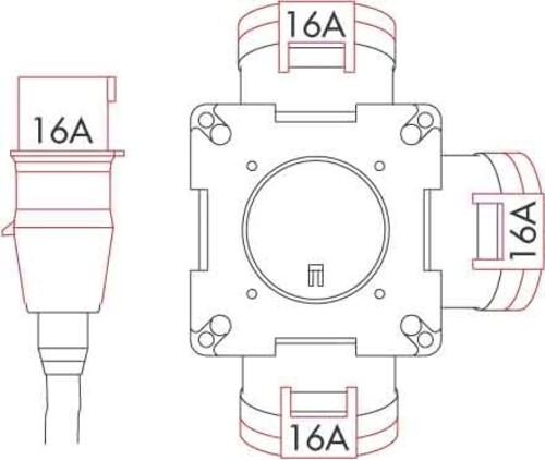 Bals Elektrotech. Kreuzverteiler IP44 54569