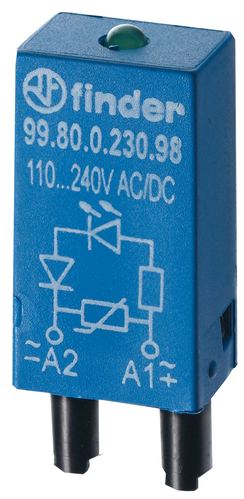 Finder Anzeige-/Entstörmodul rote LED 6-24VDC 99.80.9.024.900