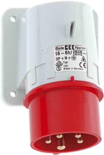 Bals Elektrotech. Aufbau-Gerätestecker 3p 110V 4h IP44 260