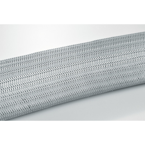 HellermannTyton Polyamid Geflechtschlauch HEGT08-N66-GY-C4