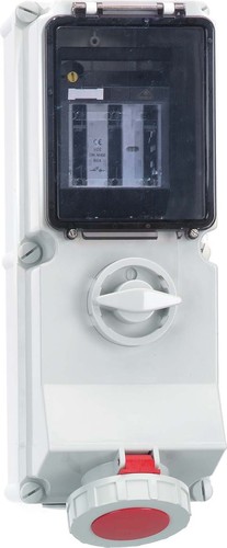 Bals Elektrotech. Wandsteckdose abschaltbar abgesichert 63A 5p 1796