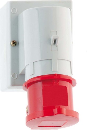 Bals Elektrotech. Wand-Gerätestecker 16A 4p 400V 6h IP44 2465