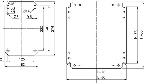 Schneider Electric Montageplatte 250x350 NSYMM43