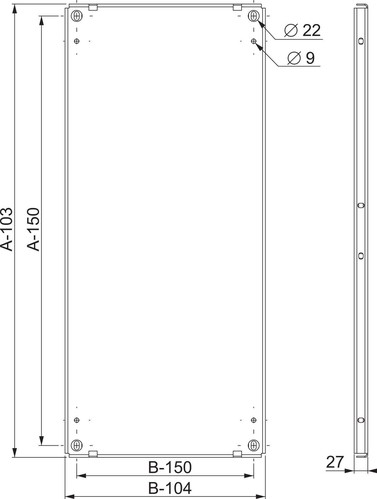 Schneider Electric Montageplatte Vollblech 2000x800 NSYMP208