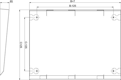 Schneider Electric Regenschutzdach 1200x400 NSYSC1240