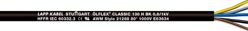 Lapp Kabel&Leitung ÖLFLEX CLASSIC 130 H BK 0,6/1 kV 3G2,5 1123427/500