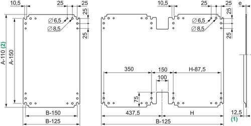 Schneider Electric Montageplatte 1500x750 NSYPMM157
