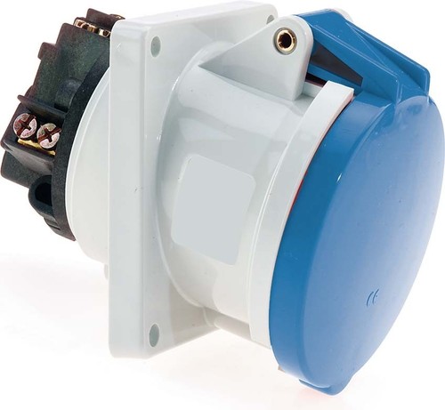 Bals Elektrotech. Anbausteckdose geneigt 63A 3p 230V 6h IP44 12563