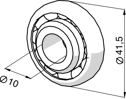 Somfy Kugellager 10mm 9701519