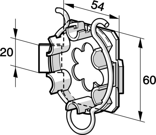 Somfy Umrüstlager HiPro m. Federring 9704030