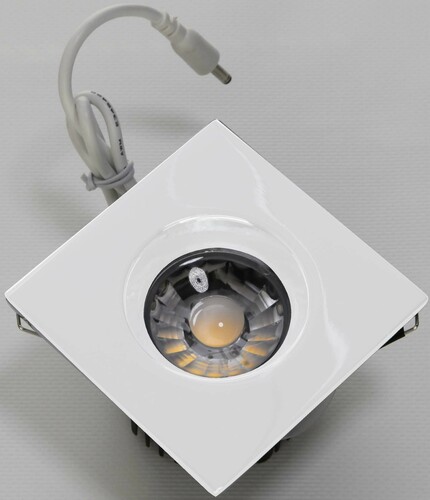 Abalight LED-Downlight quadr. 3000K 82mm DLDO-Q82-CCOB-830-MW