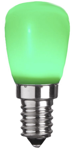 Scharnberger+Hasenbein LED-Birnenlampe 27x59mm E14 230V grün 30881