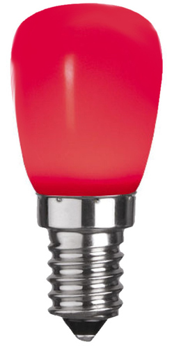 Scharnberger+Hasenbein LED-Birnenlampe 27x59mm E14 230V rot 30882