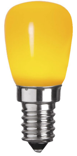 Scharnberger+Hasenbein LED-Birnenlampe 27x59mm E14 230V gelb 30883