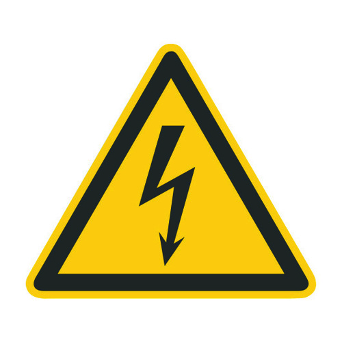 Cimco Werkzeuge WZ Warn. elektr. Spannung Gr. 100x100x1 182720