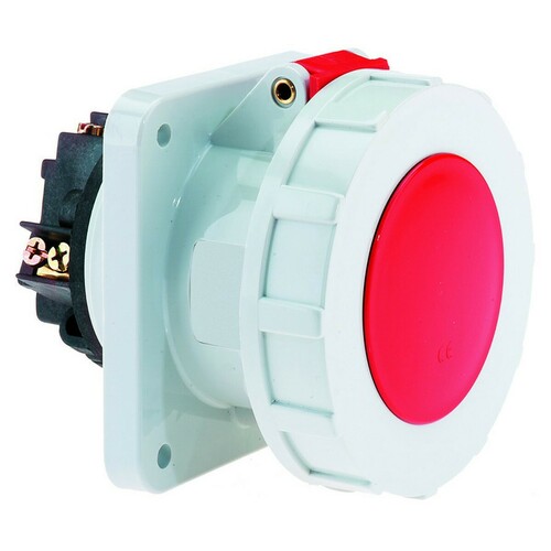 Bals Elektrotech. Anbausteckdose gerade 63A 4p 400V 6h IP67 13383