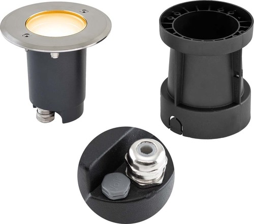 EVN Lichttechnik LED-Bodeneinbauleuchte 3000K rund IP67-230V 679235EV.53D