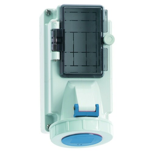 Bals Elektrotech. Wandsteckdose abgesichert 16A 4p 230V 9h IP67 15097