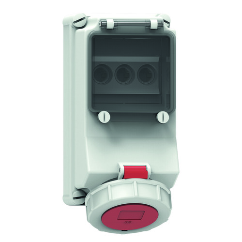 Bals Elektrotech. Wandsteckdose abgesichert 32A 4p 400V 6h IP67 15115