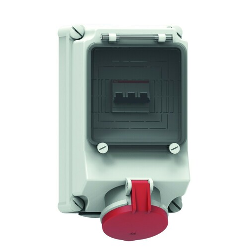 Bals Elektrotech. Wandsteckdose abgesichert 63A 5p 400V 6h IP44 15141