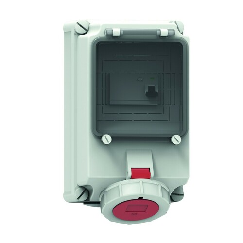 Bals Elektrotech. Wandsteckdose abgesichert 32A 5p 400V 6h IP67 15150