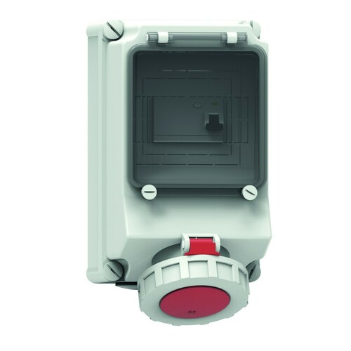 Bals Elektrotech. Wandsteckdose abgesichert 63A 4p 400V 6h IP67 15151