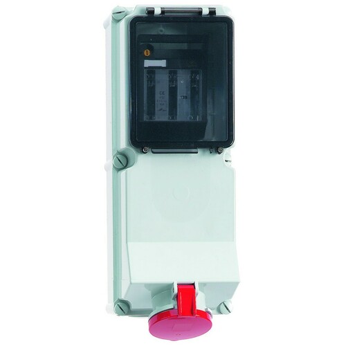 Bals Elektrotech. Wandsteckdose abgesichert 63A 5p 400V 6h IP44 15154