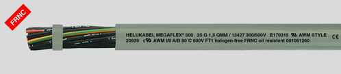 Diverse HEL MEGAFLEX 500 4G1,5 Halogenfr.-Steuerlt MEGAFLEX 500 4G1,5