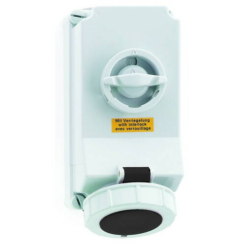 Bals Elektrotech. Wandsteckdose abschaltbar verriegelt 16A 4p 5 16065