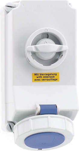 Bals Elektrotech. Wandsteckdose abschaltbar verriegelt 32A 3p 2 16104