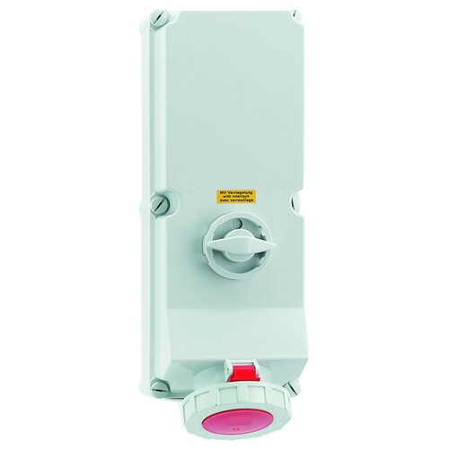 Bals Elektrotech. Wandsteckdose abschaltbar verriegelt 125A 4p 16621