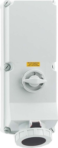 Bals Elektrotech. Wandsteckdose abschaltbar verriegelt 125A 4p 16831